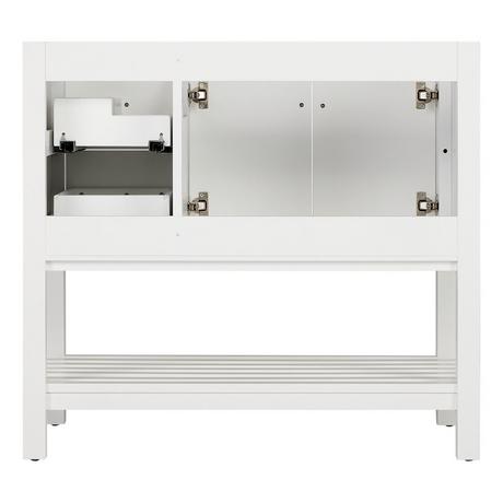 36" Olsen Console Vanity - Soft White - Vanity Cabinet Only