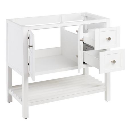 36" Olsen Console Vanity - Soft White - Vanity Cabinet Only