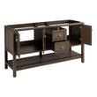 60" Olsen Double Console Vanity - Ash Brown - Vanity Cabinet Only, , large image number 1