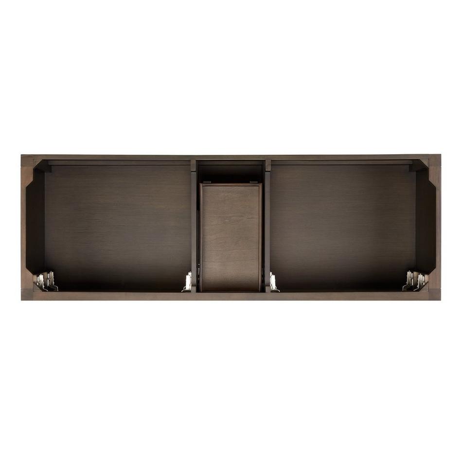 60" Olsen Double Console Vanity for Undermount Sinks - Ash Brown, , large image number 4