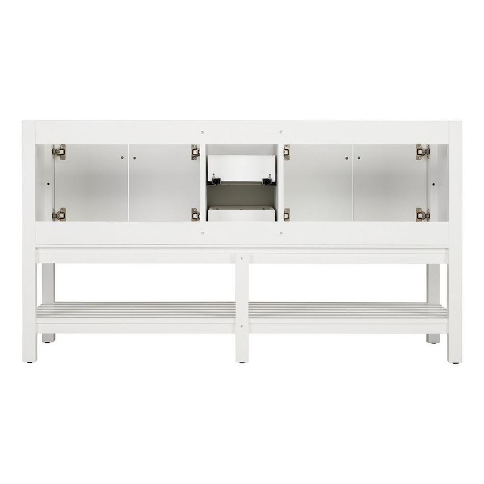 60" Olsen Double Console Vanity - Soft White - Vanity Cabinet Only, , large image number 3