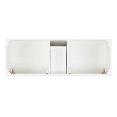 60" Olsen Double Console Vanity - Soft White - Rectangular Undermount