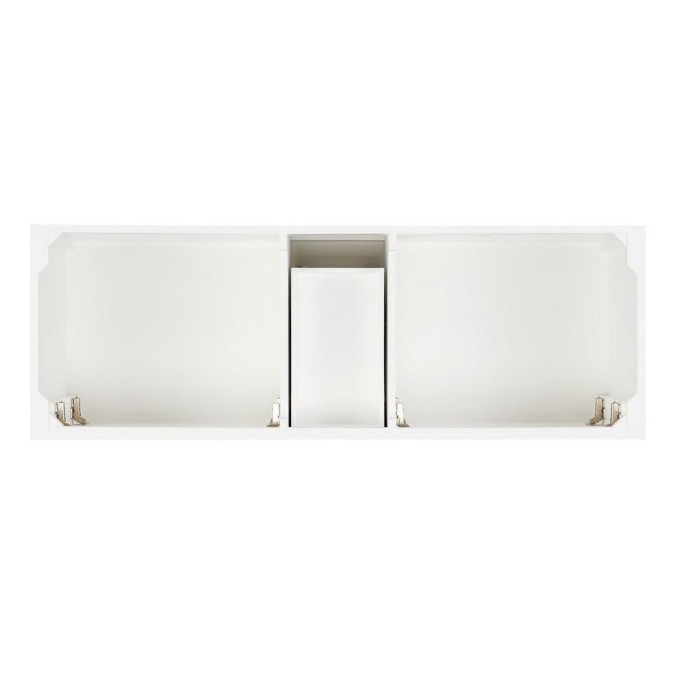 60" Olsen Double Console Vanity - Soft White - Rectangular Undermount, , large image number 5