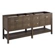 72" Olsen Double Console Vanity - Ash Brown - Vanity Cabinet Only, , large image number 0