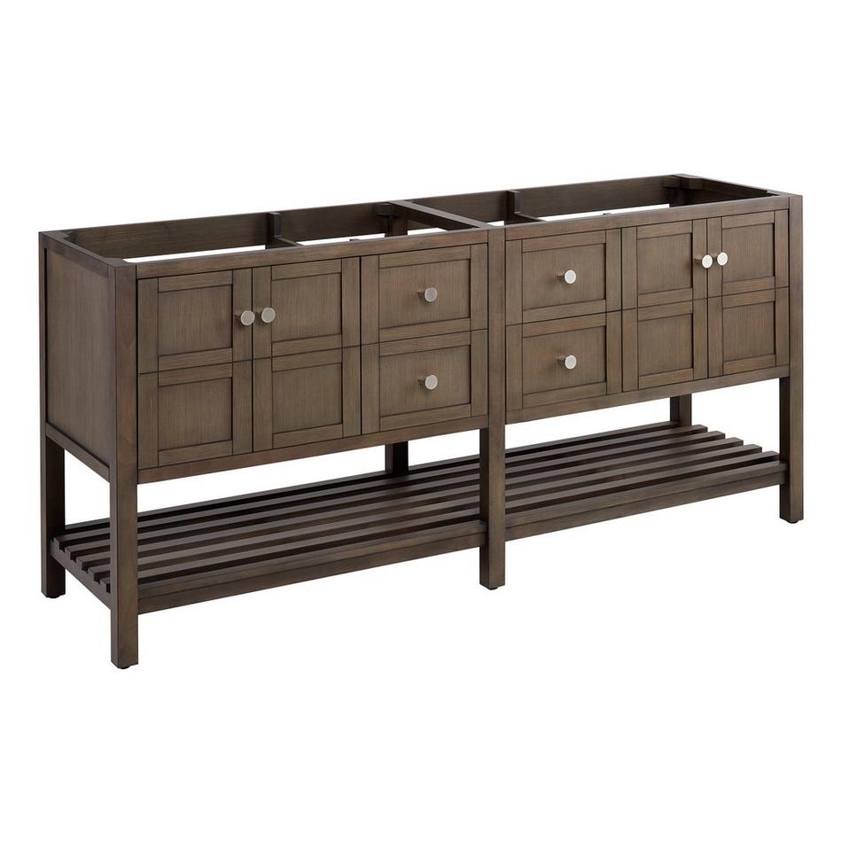 72" Olsen Double Console Vanity Undermount Sinks - Ash Brown, , large image number 2