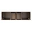 72" Olsen Double Console Vanity - Ash Brown - Vanity Cabinet Only, , large image number 2