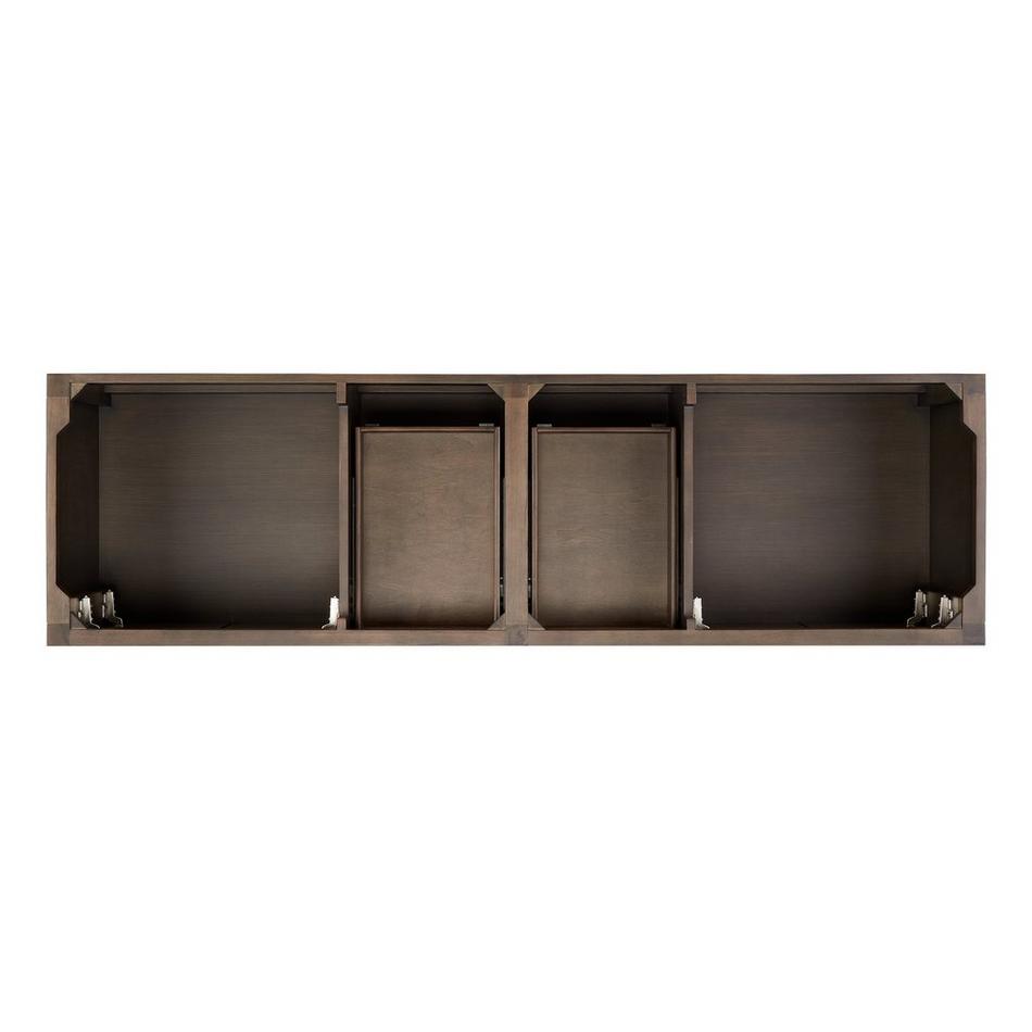 72" Olsen Double Console Vanity for Rectangular Undermount Sinks - Ash Brown, , large image number 5