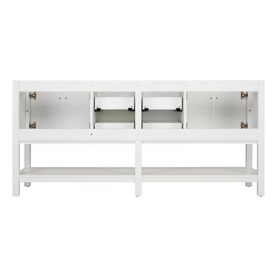 72" Olsen Double Console Vanity - Soft White - Vanity Cabinet Only, , large image number 3