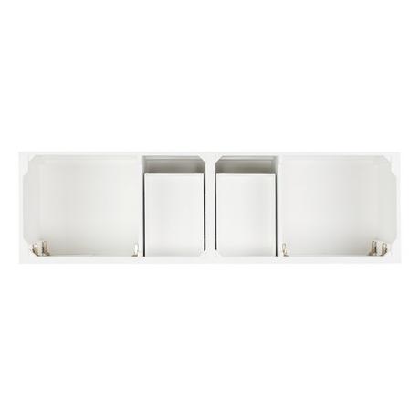 72" Olsen Double Console Vanity - Soft White - Vanity Cabinet Only
