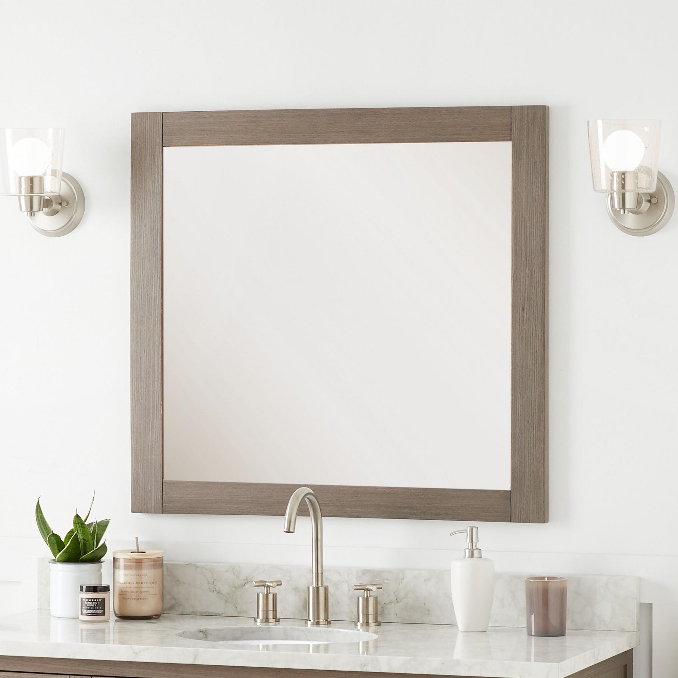 Fallbrook Vanity Mirror - Ash Brown | Signature Hardware