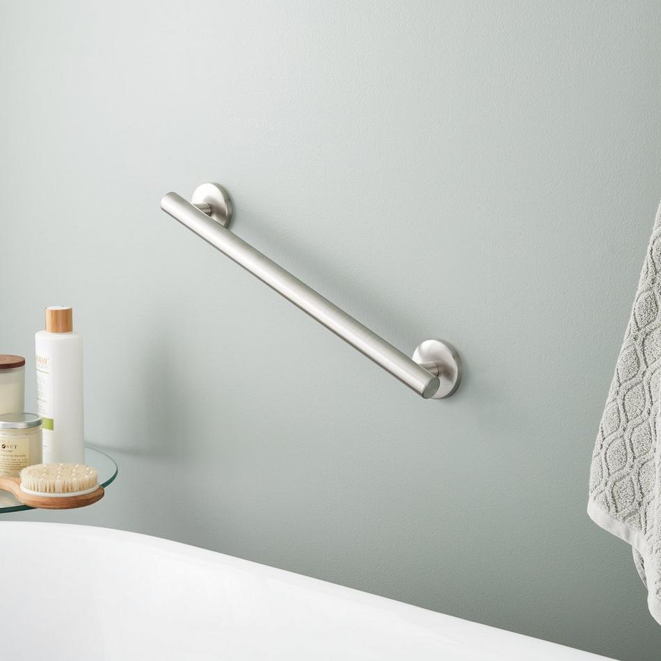 18" Contemporary Grab Bar - Brushed Nickel, , large image number 0