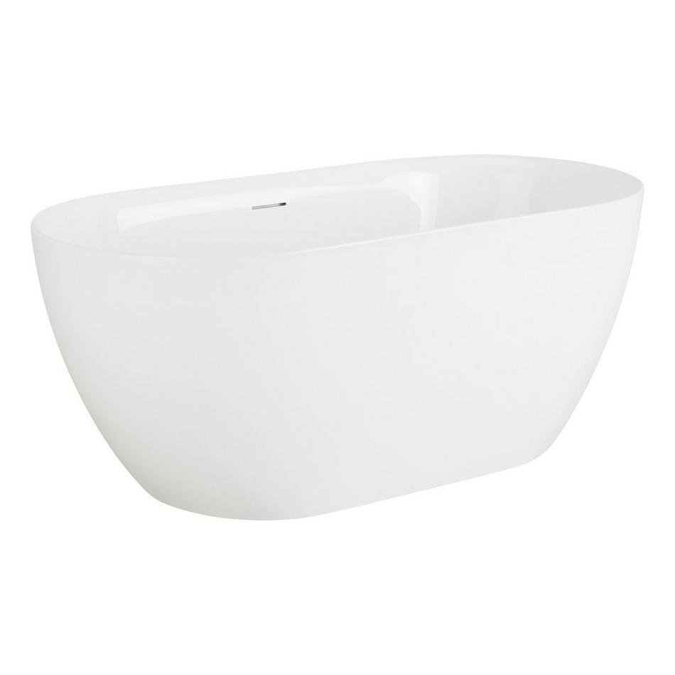 59" Hibiscus Oval Acrylic Freestanding Tub - No Tap Deck, , large image number 1