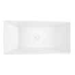 67" Hibiscus Rectangular Acrylic Freestanding Tub - No Tap Deck, , large image number 4