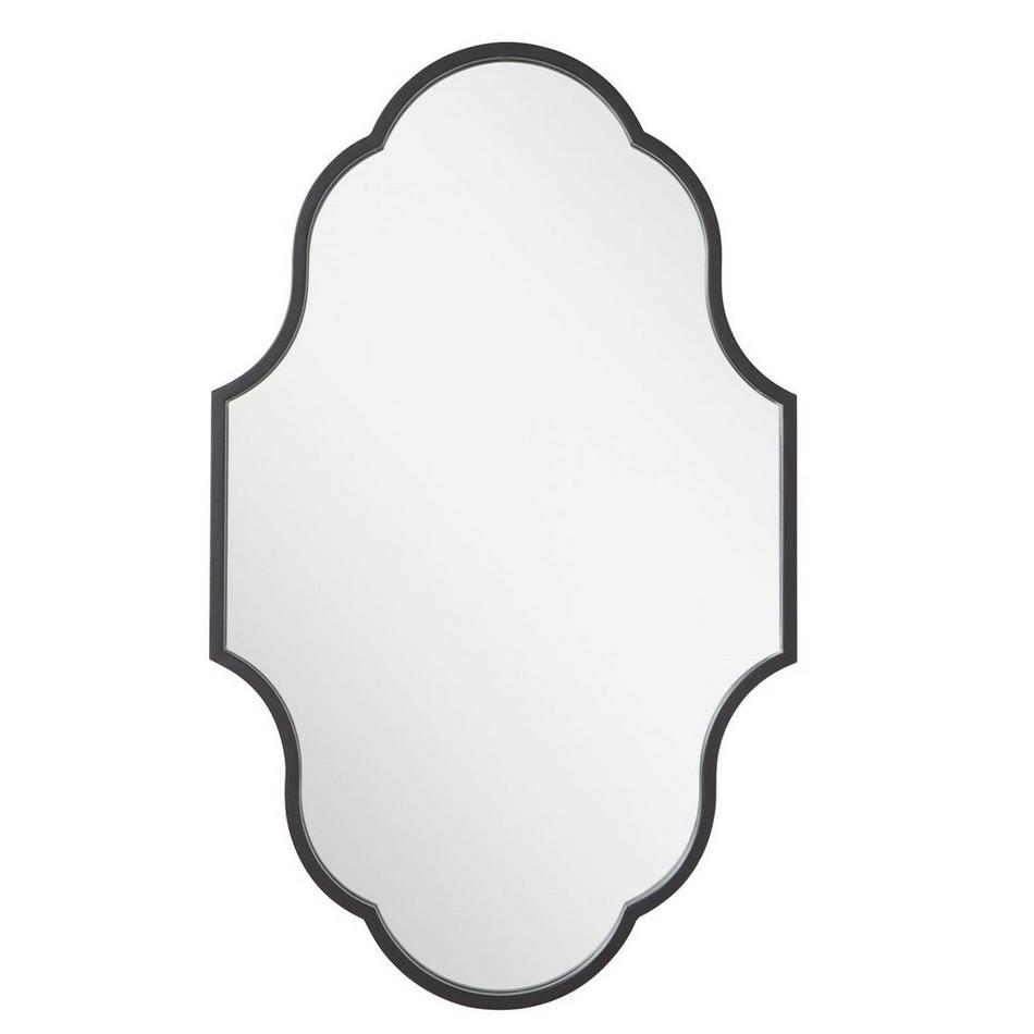 Lucido Decorative Vanity Mirror - Black Powder Coat, , large image number 1