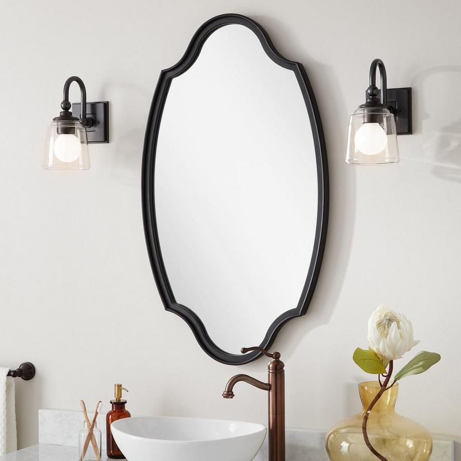Braewood Decorative Vanity Mirror - Black Powder Coat, , large image number 0