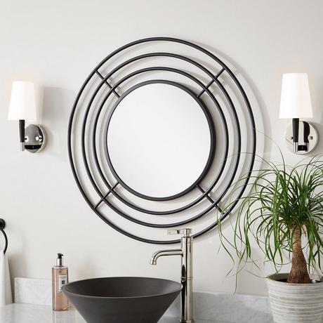 Reka Round Decorative Vanity Mirror