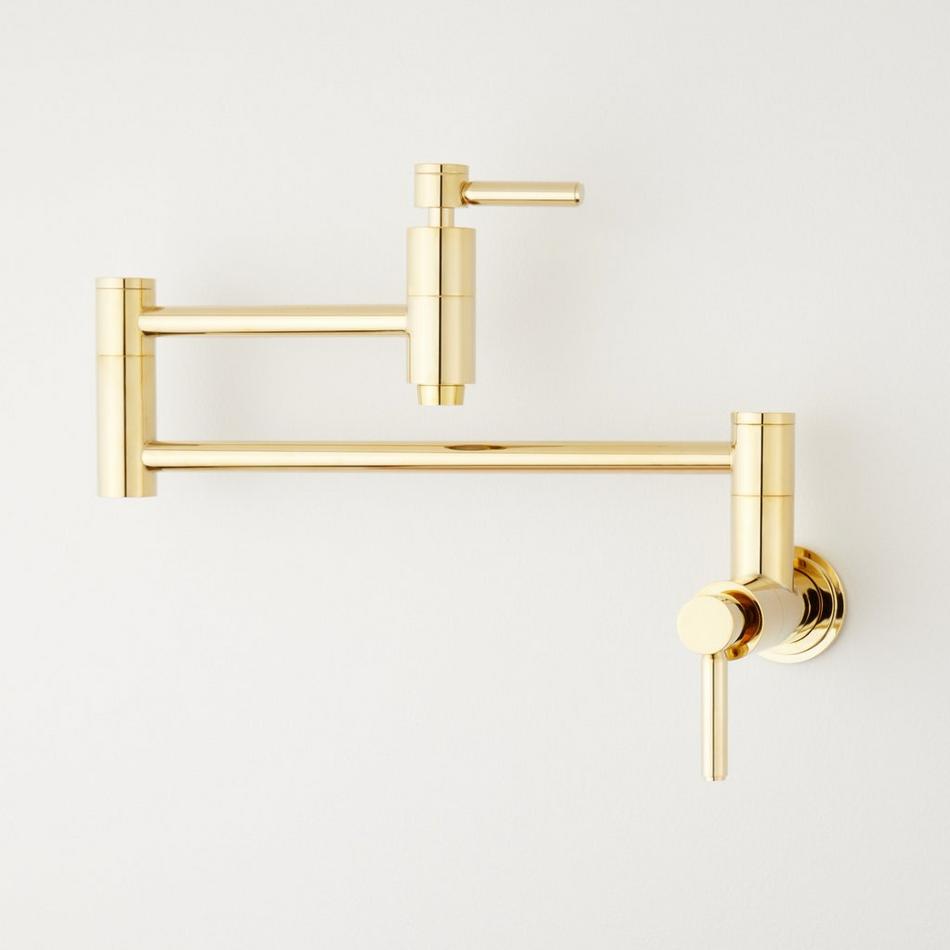 Contemporary Retractable Wall-Mount Pot Filler Faucet, , large image number 11