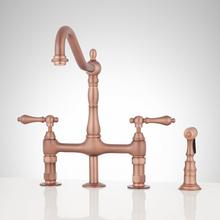 Bellevue Bridge Kitchen Faucet With Sprayer - Lever Handles | Signature ...