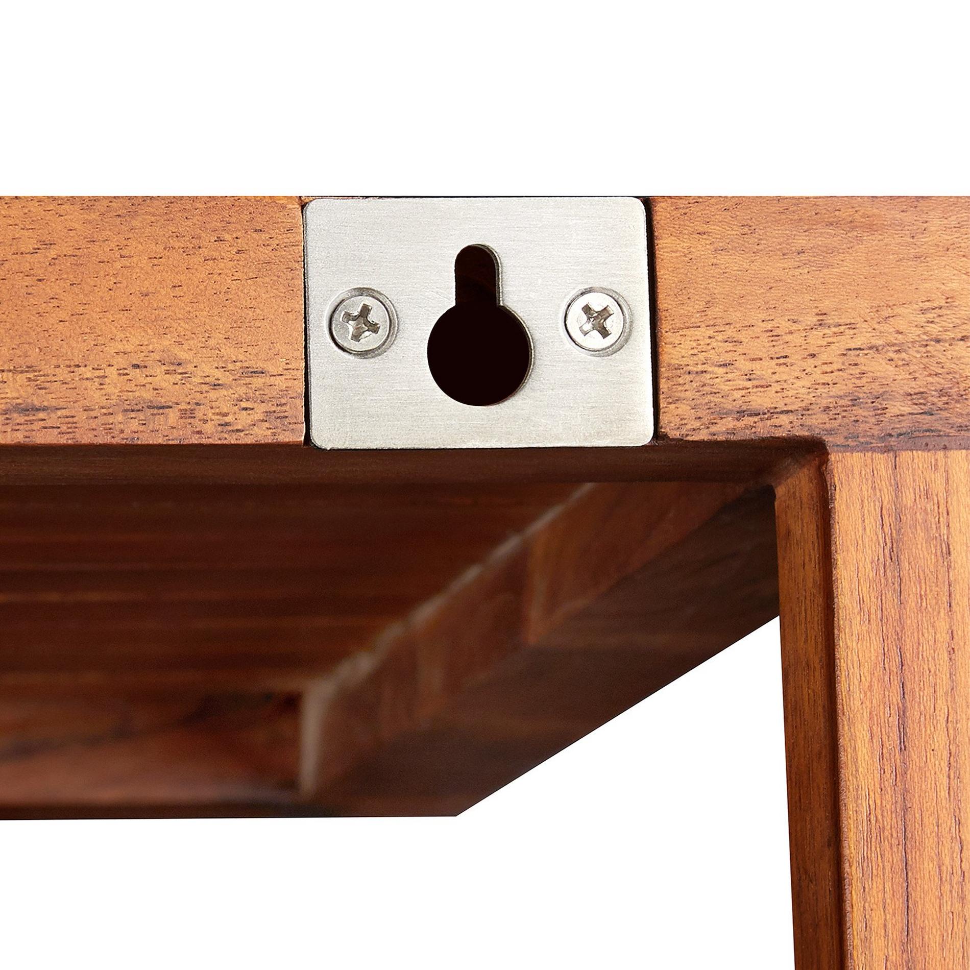 Kirana Teak Towel Rack with Hooks Signature Hardware
