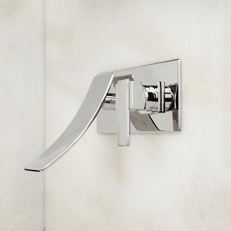 Reston Wall-Mount Waterfall Bathroom Faucet