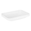 Resser Solid Surface Rectangular Semi-Recessed Sink - White, , large image number 0