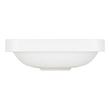 Resser Solid Surface Rectangular Semi-Recessed Sink - White, , large image number 2