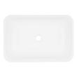 Resser Solid Surface Rectangular Semi-Recessed Sink - White, , large image number 3