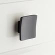 1-3/4 Amun Solid Brass Square Cabinet Knob - Matte Black, , large image number 0