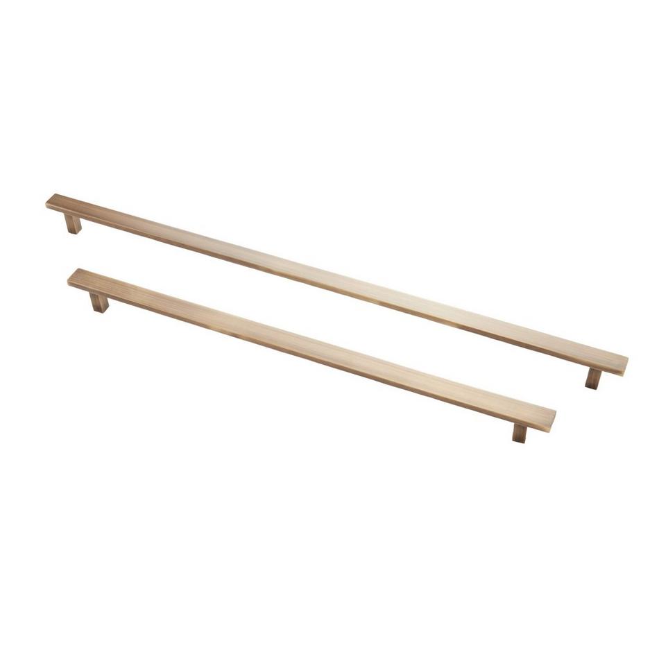 24" Covello Solid Brass Appliance Pull - Antique Brass, , large image number 1