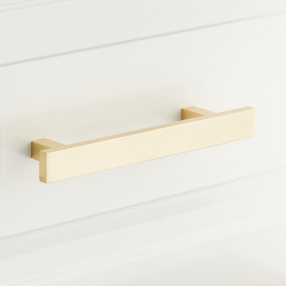 6" Covello Solid Brass Cabinet Pull - Polished Brass, , large image number 0