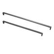 24" Grohl Hammered Brass Appliance Pull - Matte Black, , large image number 2