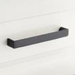 6" Grohl Hammered Brass Cabinet Pull - Matte Black, , large image number 0