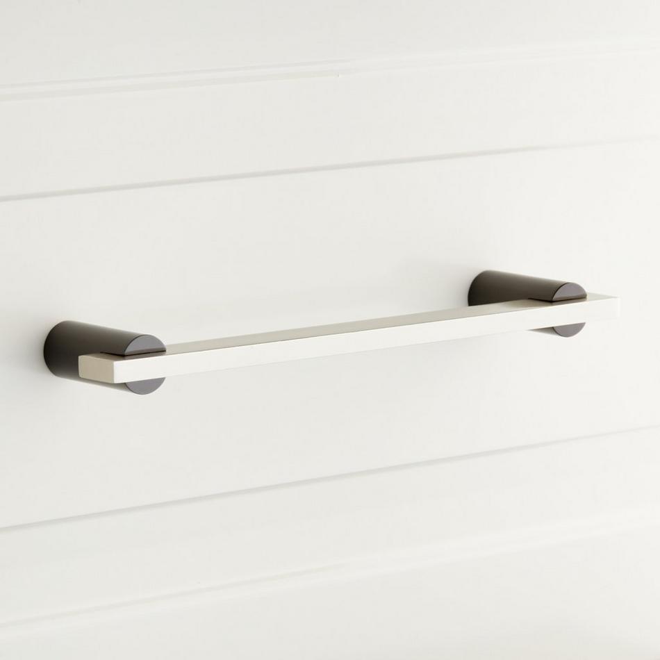 6" Masella Solid Brass Cabinet Pull - Black Nickel /Brushed Nickel, , large image number 0