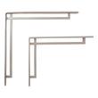 9" Harridge Solid Brass Shelf Bracket - Brushed Nickel, , large image number 1