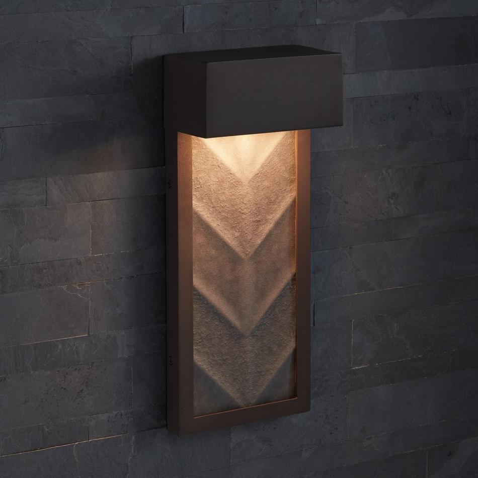 6 Dilling Outdoor Entrance Wall Sconce - Champagne Bronze
