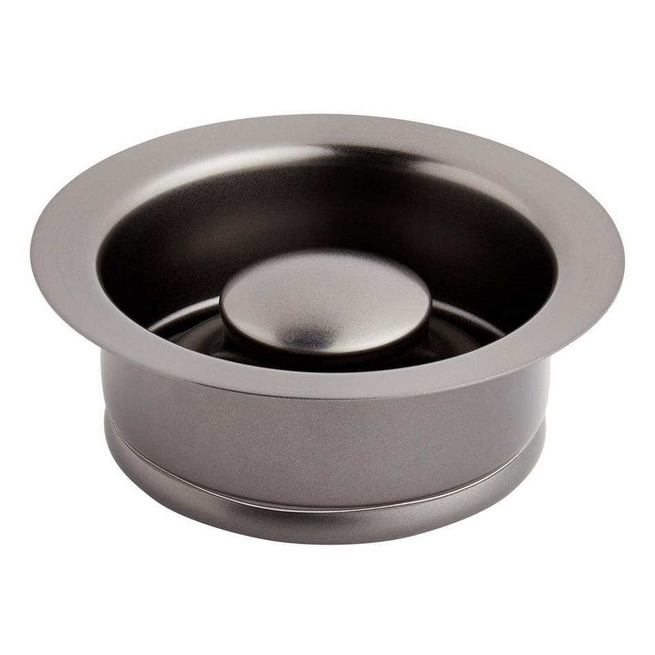 Signature Hardware 453541 3 1/2 inch Stainless Steel, Kitchen Garbage Disposal Flange and, Black