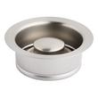 3 1/2" Stainless Steel, Kitchen Garbage Disposal Flange and Stopper - Pewter Finish, , large image number 0