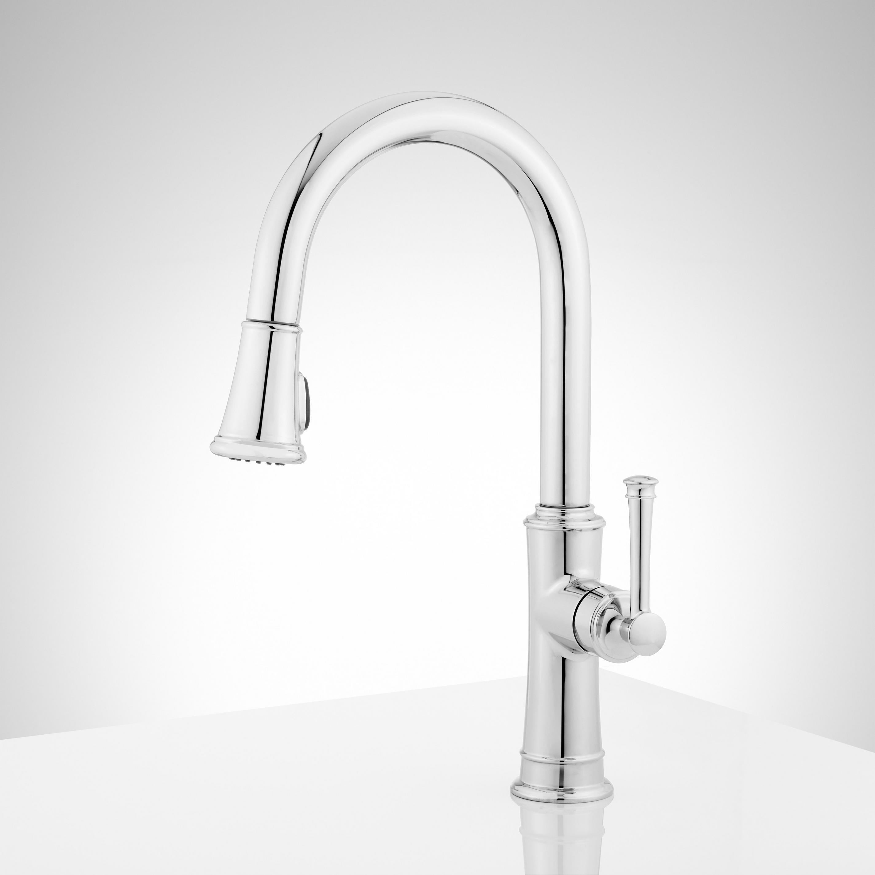 Beasley Single-Hole Pull-Down Kitchen Faucet | Signature Hardware