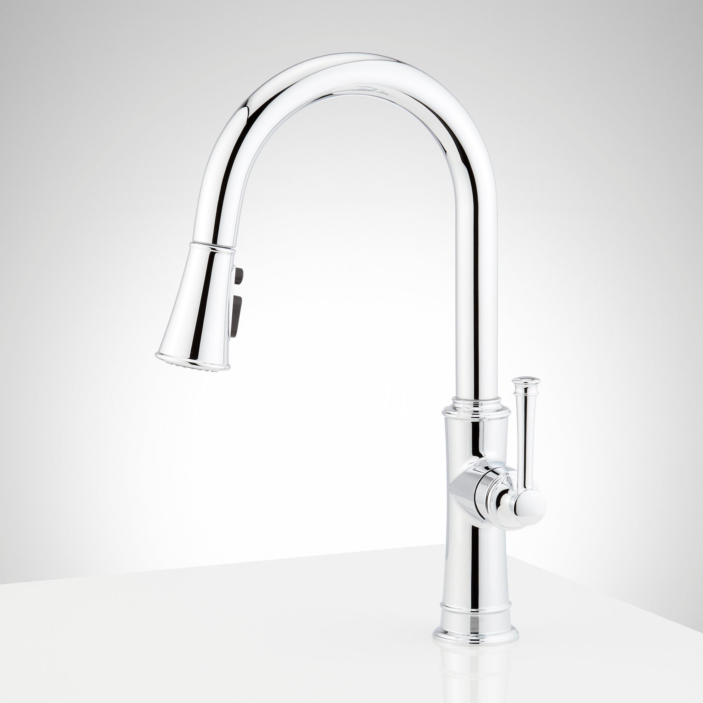 Beasley Single-Hole Pull-Down Kitchen Faucet | Signature Hardware