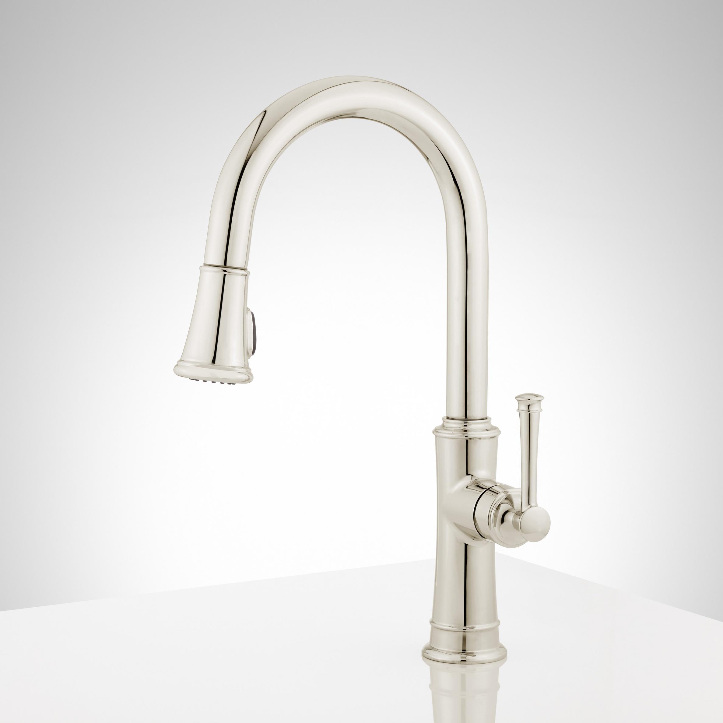 Beasley Single-Hole Pull-Down Kitchen Faucet | Signature Hardware