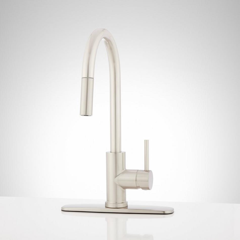 Ravenel Single-Hole Pull-Down Kitchen Faucet with Deck Plate, , large image number 0