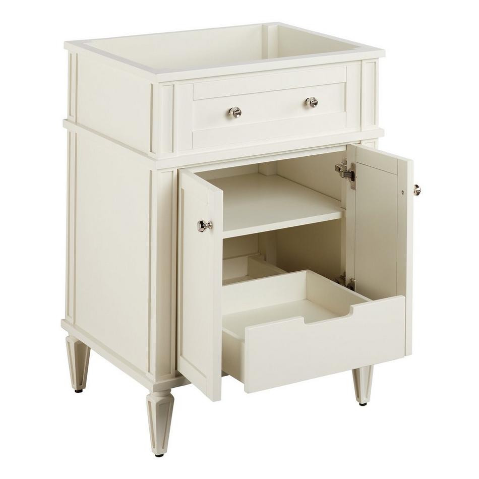 24" Elmdale Vanity for Rect Undermnt Sink - White - Carrara Marble 8" - Sink, , large image number 2