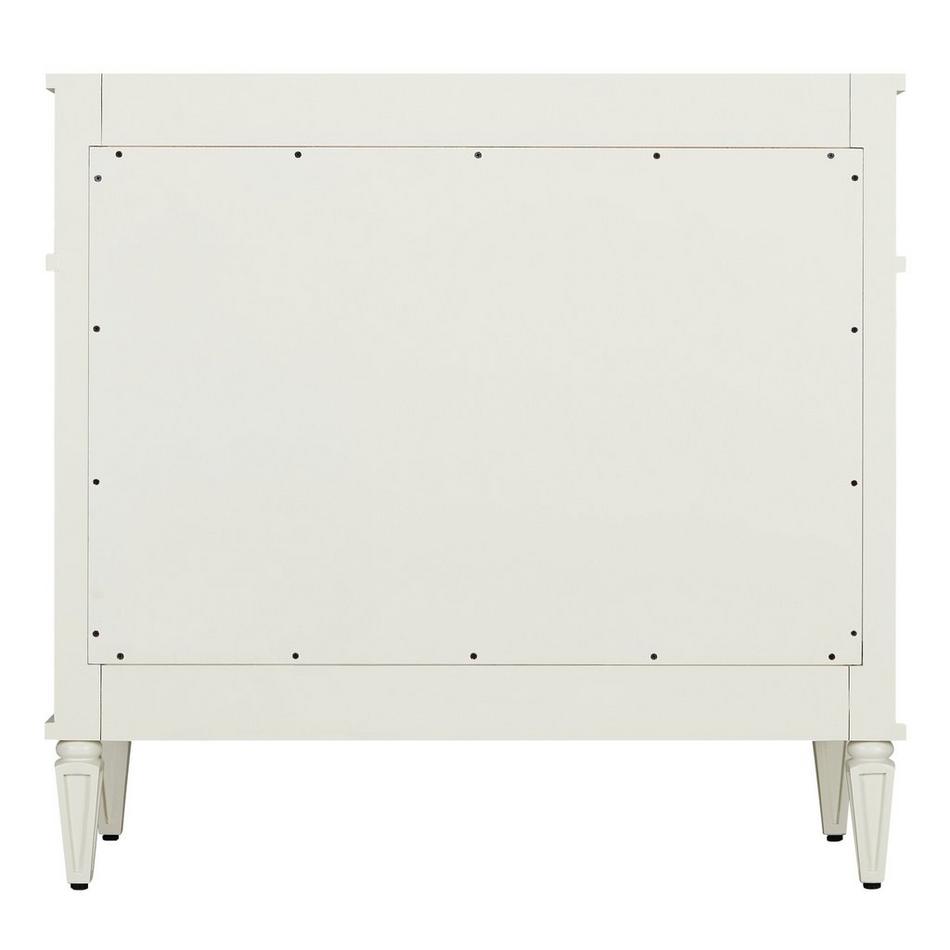 36" Elmdale Vanity for Right Offset Rect Undermount Sink - White - Carrara Marble 8" - Sink, , large image number 4