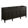 72" Elmdale Double Vanity - Charcoal Black - Vanity Cabinet Only, , large image number 0