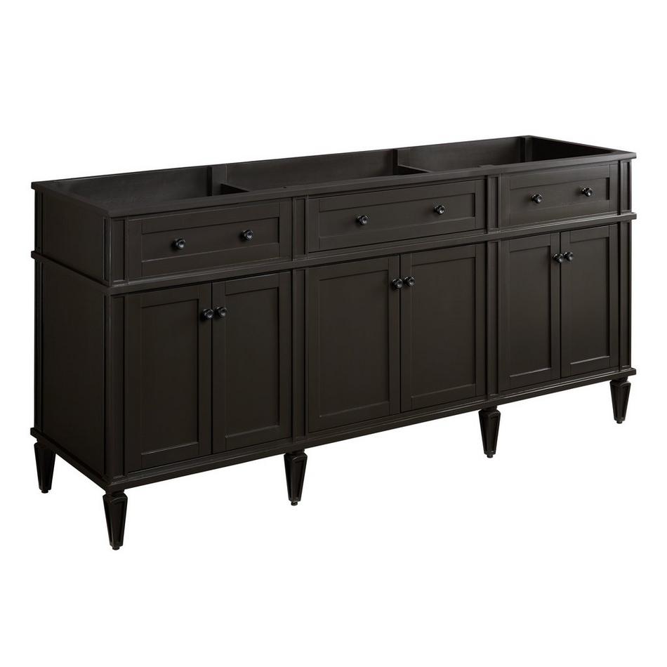 72" Elmdale Double Vanity for Undermount Sinks - Charcoal Black, , large image number 2