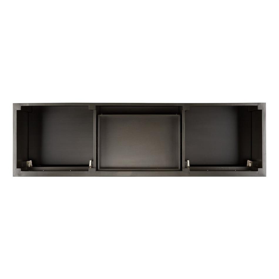 72" Elmdale Double Vanity - Charcoal Black - Vanity Cabinet Only, , large image number 2