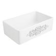 30" Braunig Fireclay Farmhouse Sink - Gray Floral Motif, , large image number 5