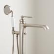 Cooper Freestanding Tub Filler with Hand Shower - Brushed Nickel, , large image number 1