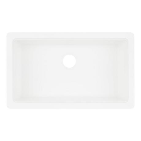 33" Totten Granite Composite Farmhouse Sink - White