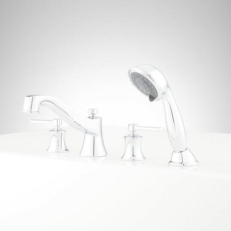 Pendleton 4-Hole Roman Tub Filler and Hand Shower